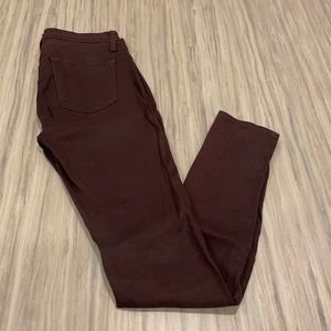 Women’s J Brand coated skinny jeans, size 26